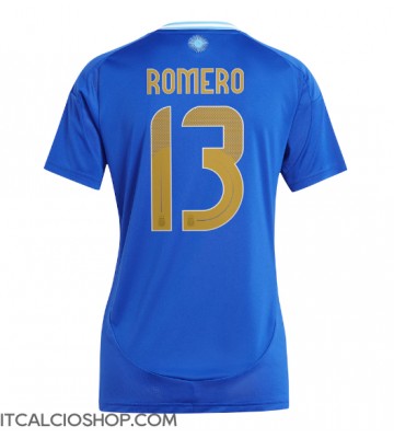 Argentina Cristian Romero #13 Seconda Maglia Femmina Copa America 2024 Manica Corta